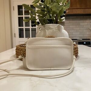Vintage Coach Chic Cream Crossbody Bag